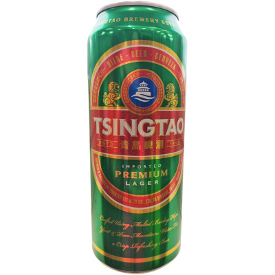 Пиво Tsingtao Premium Lager светлое фильтрованное пастеризованное