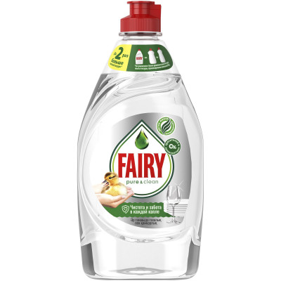 Средство для мытья посуды Fairy Pure&clean, 450мл