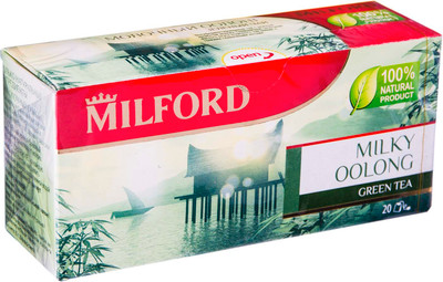 Чай Milford Молочный оолонг зелёный в пакетиках, 20х1.75г