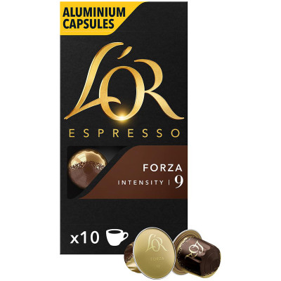 Кофе в капсулах L'or Espresso Forza натуральный жареный молотый, 10х5,2г