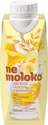 Овсяный кисель Nemoloko с бананом, 250мл