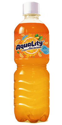 Напиток безалкогольный Aquality апельсин низкокалорийный среднегазированный, 500мл