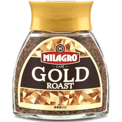 Кофе Milagro Gold Roast растворимый сублимированный, 95г