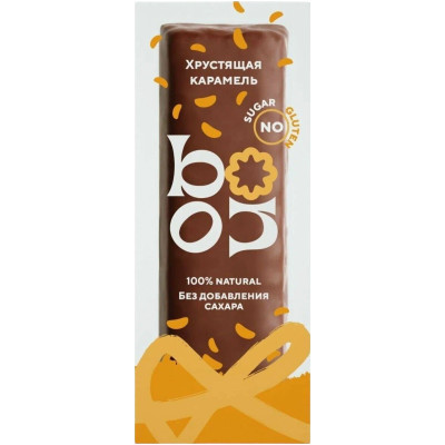 Батончик Bono Хрустящая карамель фруктово-ореховый в шоколаде, 50г