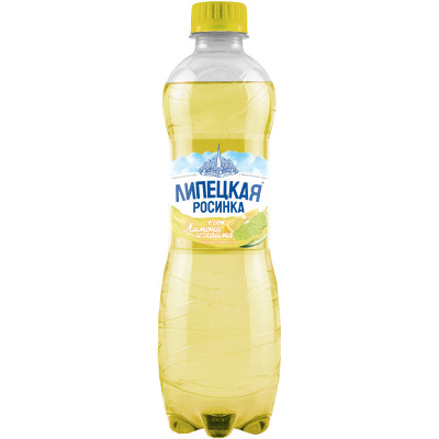 Напиток безалкогольный Липецкая росинка Липецкая Лайт лимон-лайм среднегазированный, 500мл