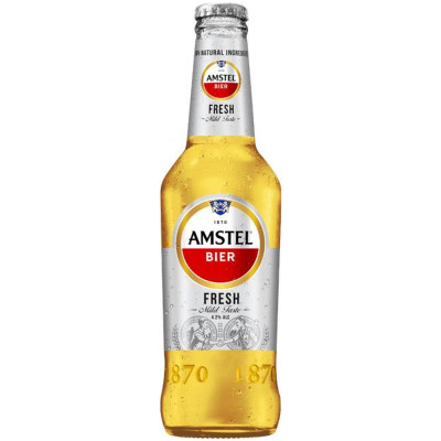 Пиво Amstel Фрэш светлое фильтрованное 4.2%, 450мл