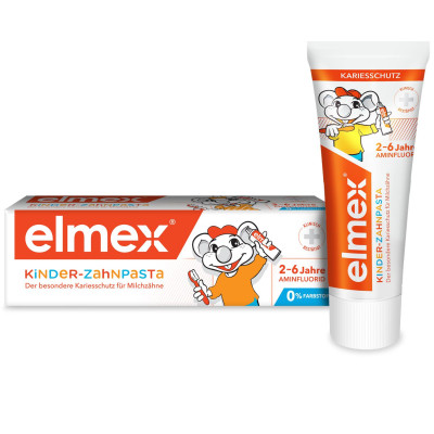 Зубная паста Elmex для детей от 2 до 6 лет, 50мл