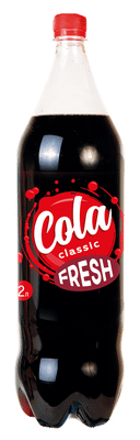 Напиток безакогольный Здоровые Продукты Fresh Cola сильногазированный, 2л