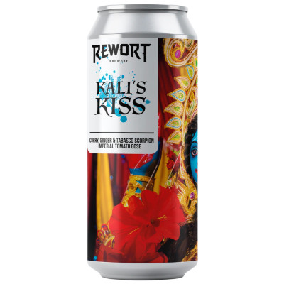 Пивной напиток Rewort Brewery Kali`s Kiss светлый непастеризованный нефильтрованный 6,3%, 500мл