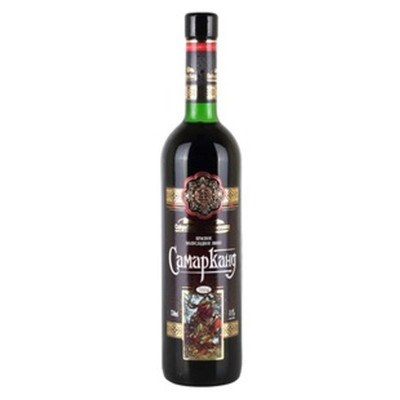 Вино Сокровища Узбекистана Самарканд красное полусладкое 12-13%, 750мл