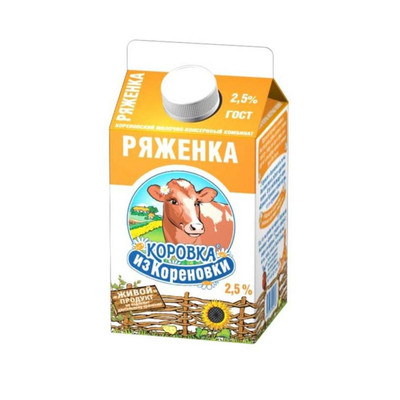 Ряженка Кореновский 2.5%, 450мл