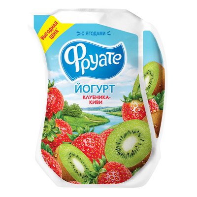 Йогурт Фруате питьевой клубника-киви 1.5%, 950мл