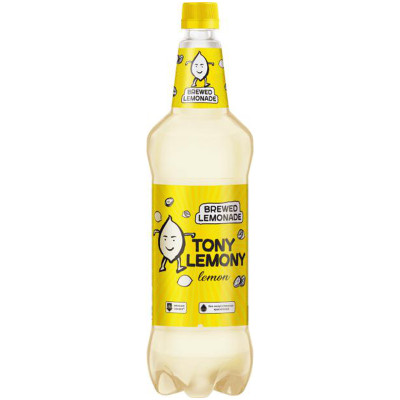 Напиток Tony Lemony Lemon со вкусом и ароматом лимона среднегазированный, 1.25л