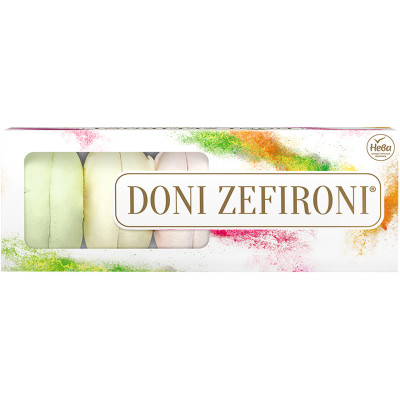 Зефир Doni Zefironi с ароматами абрикоса и дыни ассорти, 210г