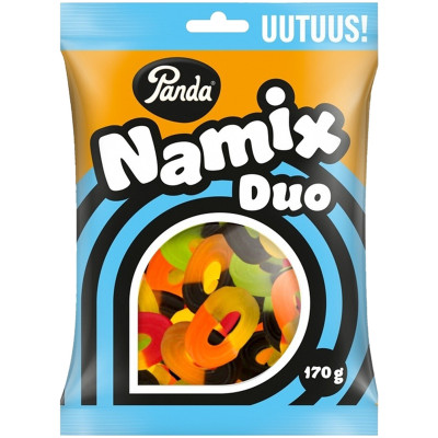 Конфеты Panda Namix Duo мармеладные и лакричные ассорти, 170г