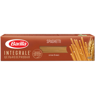 Макароны Barilla Spaghetti цельнозерновые, 500г