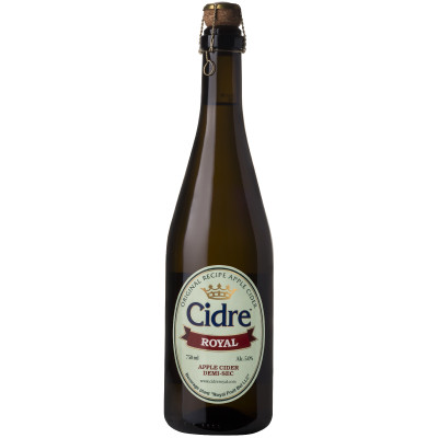 Сидр Cidre Royal Яблочный полусухой особый газированный 5%, 750мл