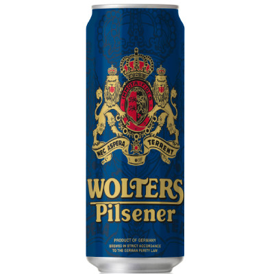 Пиво Wolters Пилсенер светлое 4.9%, 500мл
