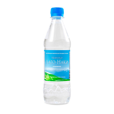 Вода Родники Лаго-Наки минеральная природная питьевая столовая газированная, 500мл