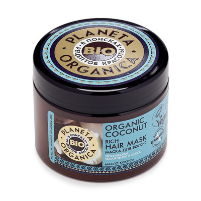 Маска для волос Planeta Organica Organic сoconut кокосовая, 300мл