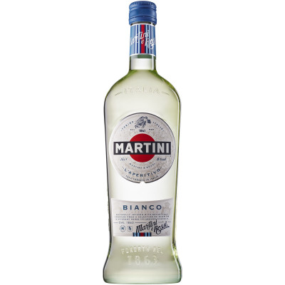 Вермут Martini Бьянко белый сладкий 15%, 1л