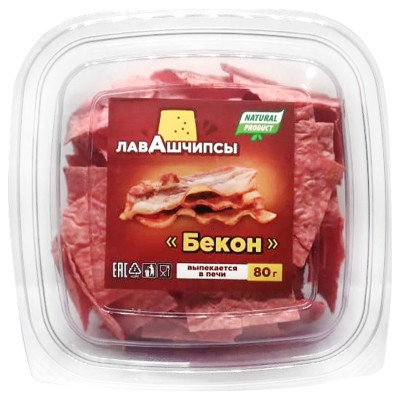 Лавашчипсы Легенда со вкусом бекона, 80г