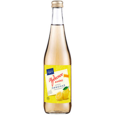 Напиток Чудесное далеко Лимонад безалкогольный сильногазированный, 500мл