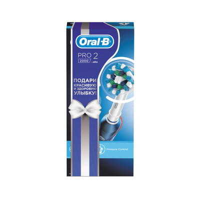 Подарочный набор Электрическая зубная щетка Oral-B PRO 2 2000 Cross Action
