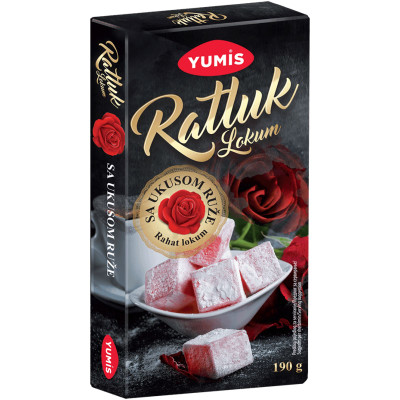 Рахат-лукум Yumis с ароматом розы, 190г