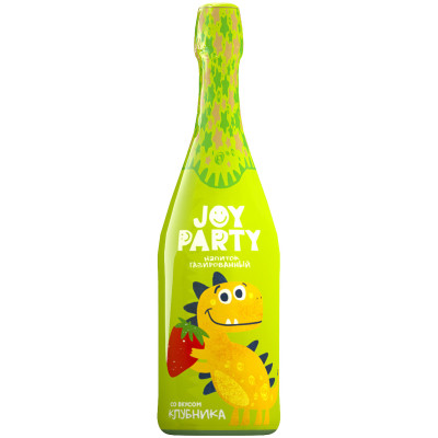 Напиток безалкогольный Joy Party Детское шампанское клубника, 750мл