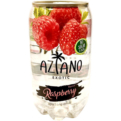 Напиток безалкогольный Aziano Sparkling Drink Raspberry слабогазированный, 350мл