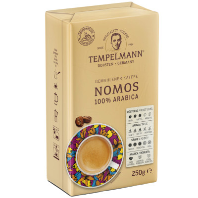 Кофе Tempelmann Nomos жареный молотый, 250г