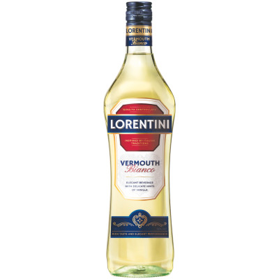 Напиток алкогольный Vermouth Lorentini Bianco плодовый полусладкий, 1л