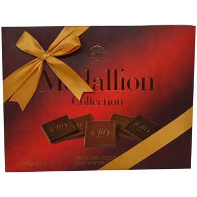 Шоколад Elit Коллекция Medallion молочный + тёмный, 288г
