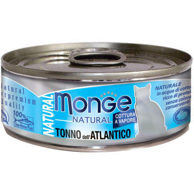 Консервы Monge Cat Natural для кошек атлантический тунец, 80г