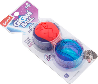 Игрушка для собак GiGwi G-Ball Мяч с пищалкой, 2шт