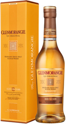 Виски шотландский односолодовый Glenmorangie The Original 10-летний 40% в подарочной упаковке, 350мл
