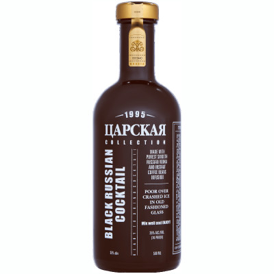 Ликёр Царская Коллекция Black Russian Cocktail 35%, 500мл