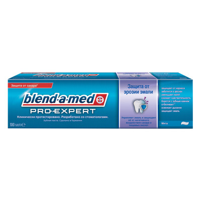 Зубная паста Blend-a-med ProExpert защита от эрозии эмали мята, 100мл