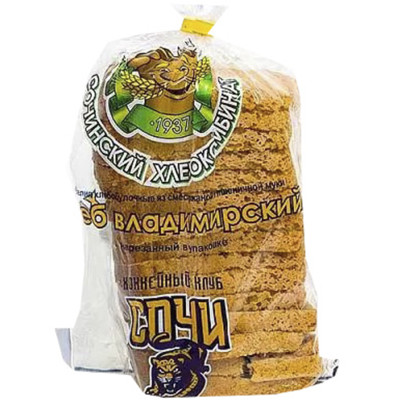 Хлеб Сочинский ХК Городской в нарезке 1 сорт, 500г