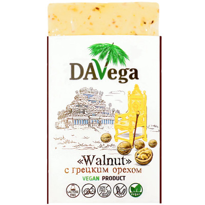 Продукт Davega веганский на основе кокосового масла с грецким орехом, 200г
