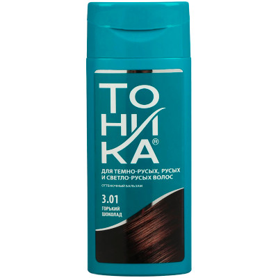 Бальзам Тоника оттеночный для волос тон 3.01 горький шоколад, 150мл