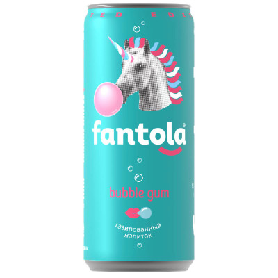 Напиток безалкогольный Fantola Бабл гам газированный, 330мл