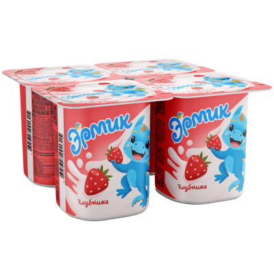 Продукт Эрмик с клубникой йогуртный пастеризованный 2.5%, 110г