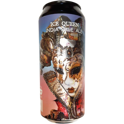 Пиво Ice Queen светлое нефильтрованное непастеризованное неосветленное 5,3%, 500мл