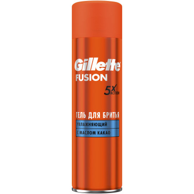 Гель для бритья Gillette Fusion 5 Ultra Moisturizing увлажнение, 200мл