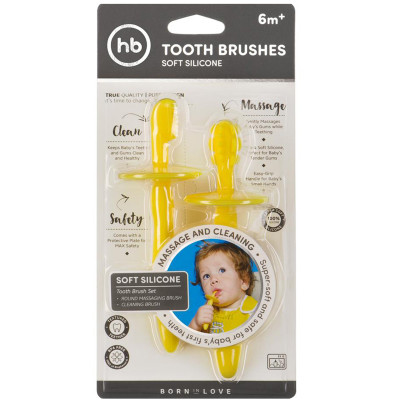 Набор зубных щёток Happy Baby силиконовых 20017