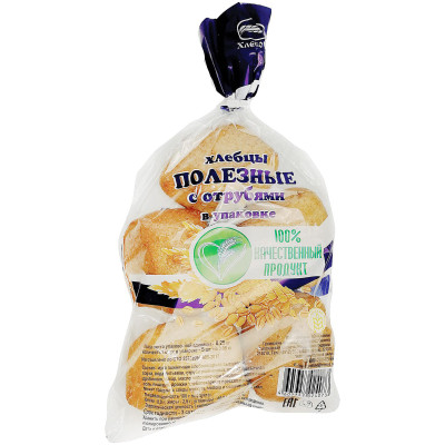 Хлебцы Хлебопек Полезные подовые с отрубями, 250г