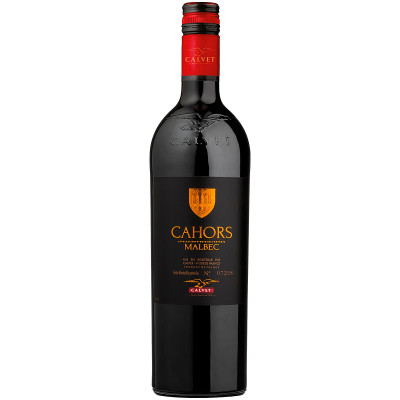 Вино Calvet Cahors Malbec сортовое выдержанное красное сухое 13.5%,  750мл