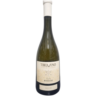 Вино Tbilvino Мцване ординарное белое сухое, 750мл